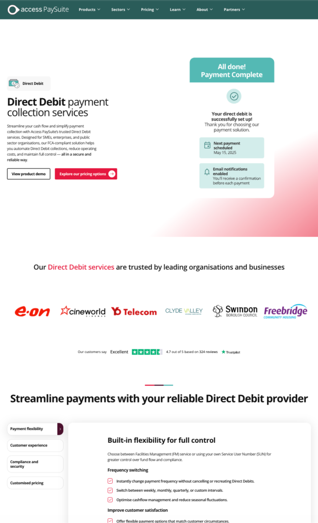 Access Paysuite Direct Debit