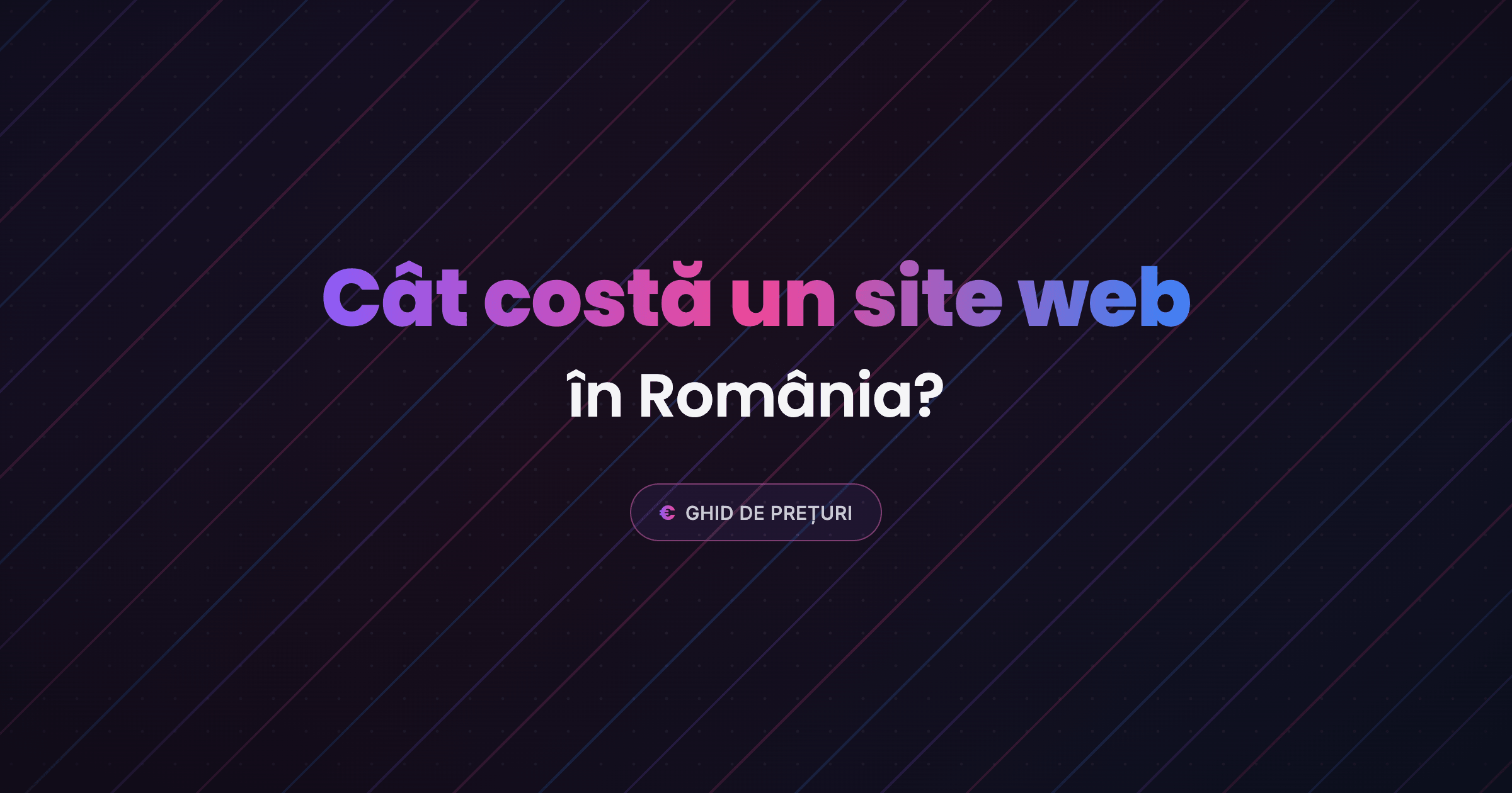 Cât costă un site web în România în 2026 - ghid de prețuri Muntevo